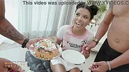 SWEET TEEN SLAVE NAT TAKES DAP ANAL BBC PUSSY PUKE CREAM