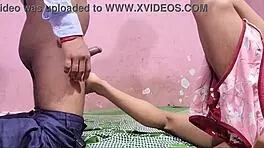 naughty indian maid rides cowgirl on ranch hand with dirty talk