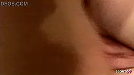 Freckled ginger seduces classmate's monster cock for first interracial pounding