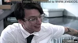 two huge cock teens preaching to milf in wild threesome bang