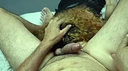 Amateur sucks huge cock deepthroat style moaning loud