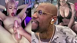 beautiful girl grips trans asian cock kissing tiny gamer gets jerked hard