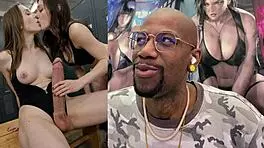 beautiful girl grips trans asian cock kissing tiny gamer gets jerked hard