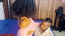 i pound her wet ebony pussy hardcore doggystyle creampie after sloppy blowjob