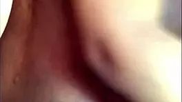 Pregnant Ebony Rides Huge Dildo Toy