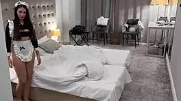 Big Ass Cleaning Lady Fucked Raw In Hotel Room Creampie Finish