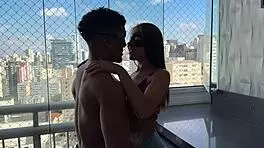 hey my husband watched then jumped into the wild threesome pounding