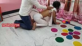 priya dives into wild holi fun with hot partner