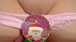 christmas virgin shows shaved pussy close-up first time