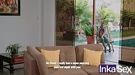 milf seduces nerd virgin into first pussy plunge