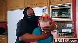 masked bbc dude owns big booty blonde aj applegate in hardcore interracial fuck