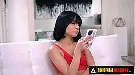 Rebellious teen aria valencia takes milf gangbang pounding