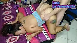 caught masturbating deepthroats cock doggy pounded cum splashed ass!