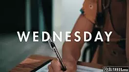 Creepy janitor licks hairy teen pussy then fucks hard