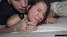 barely legal brunette ruined by huge cock in rough doggystyle pounding