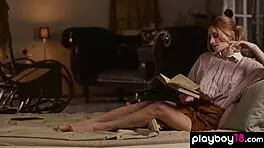 Petite Belarusian Blondie Gerda Rubia Nude Tease Joy