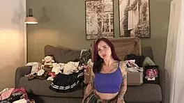 tik tok girl finds throbbing cock during lingerie miniskirt try on haul