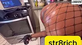 Hot ebony babe takes huge bbc deep in pussy and ass