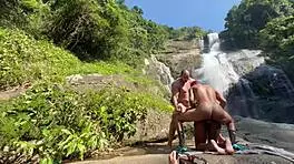 Peek at Petite Brazilian's Sexy Bent Over Amateur Outdoor Tease