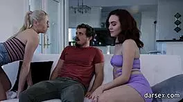 Natural big tit hotties freya parker kay lovely suck fuck big dick threesome