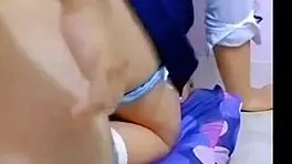 mexican teen's tight pussy takes just the tip for cash in public homemade