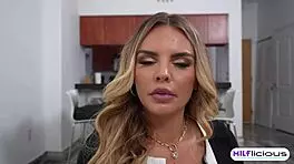 busted skipping school blonde milf kate dalia bends over for rough interracial doggystyle pounding 😈🍑