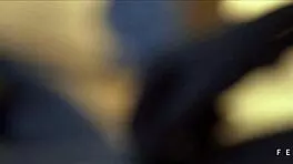 Brunette milf emme white licks pussy masturbates fetish big ass amateurs bed