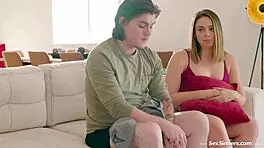 petite redhead babysitter caught shaving pussy groped by old voyeur then face sat