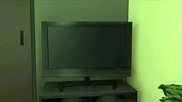 blonde babysitter with small tits in animated adventure