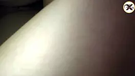 sliding cock into her hairy vagina till cum on ass without waking