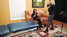 Horny Coeds Keyton and Nica Share Big Cock Ride and Swallow Cum