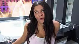 colombian latina vick valencia meets intriguing stranger on camera