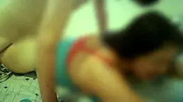 hungry latina enjoys doggy creampie all year medellin colombia style