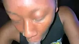 teen neighbor sneaks in for huge sloppy deepthroat cum gulp