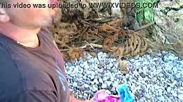 Tania Berry Arouses Tight Shaved Pussy Naughty Beach Tease