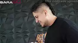 sara blonde contestant deepthroats huge cock in celebrity casting facial