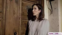 that's weird but she joins the hot threesome lick