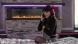 oh god the lesbian tutor licks wet pussy in lingerie scissoring frenzy!