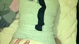 stepmom begs stepson to fuck her hard in the kitchen