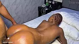 Ebony Pornstar Milks Monster Cum Loads from Huge Black Cock in Doggystyle Frenzy