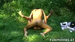 i'm slim jackie tiefenbacher getting fucked deep by group in the forest outdoors