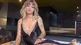 skinny latina brazilian bends over for monster cock doggystyle creampie yoga session