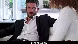 intimidating boss mike mancini grabs curly intern brixley benz 💋 kisses her then slams white cock deep in juicy ebony pussy 😍