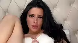 Horny British Coed Fingers Herself to Squirting Orgasm