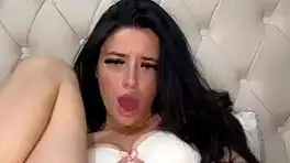 Horny British Coed Fingers Herself to Squirting Orgasm