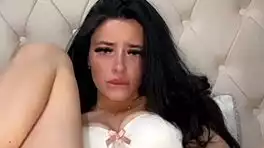 Horny British Coed Fingers Herself to Squirting Orgasm