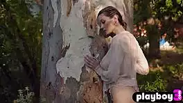 anna lisa, flaunt those perfect big tits wet outdoors?