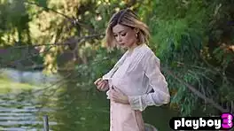 anna lisa, flaunt those perfect big tits wet outdoors?