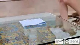 hey watch this plump babe tease pussy with vibrator