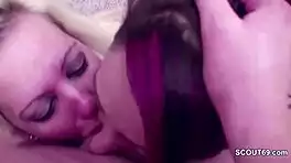 teeny joins petite slut for wild german threesome roleplay